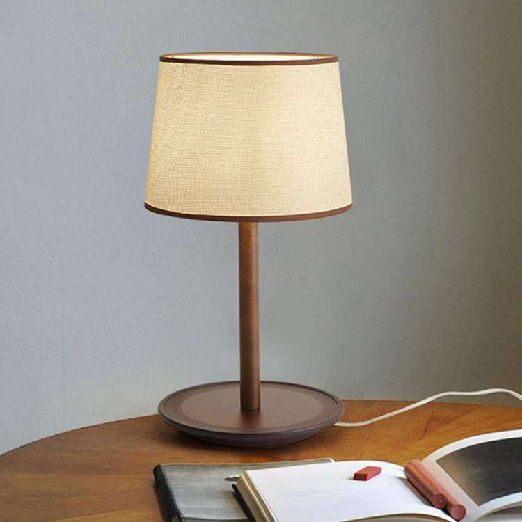 床头台灯日式简约民宿酒店客厅北欧实木卧室装饰布罩护眼氛围灯,电子元器件市场,其它元器件,淘宝优惠券,粉丝福利购,淘宝优惠卷