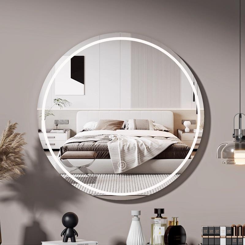 壁挂化妆镜桌面带灯LED智能镜挂墙式2025新款热卖主卧梳妆台镜子