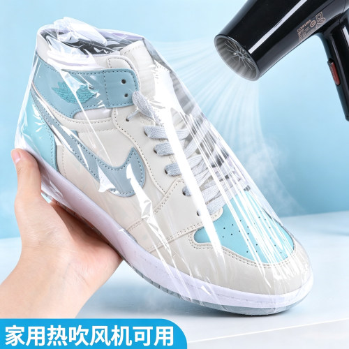 装鞋子收纳袋神器热缩膜吹风机可用塑封膜防潮防尘鞋套防氧化密封