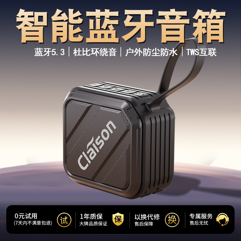 Беспроводной динамик Bluetooth, высокая громкость, водонепроницаемый для улицы, портативный, небольшая аудиокарта Bluetooth, домашний сабвуфер Изображение 1