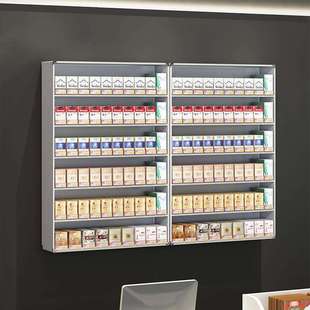 烟架展示架挂墙式 货架 超市烟柜展示柜便利店自动推烟器壁挂式