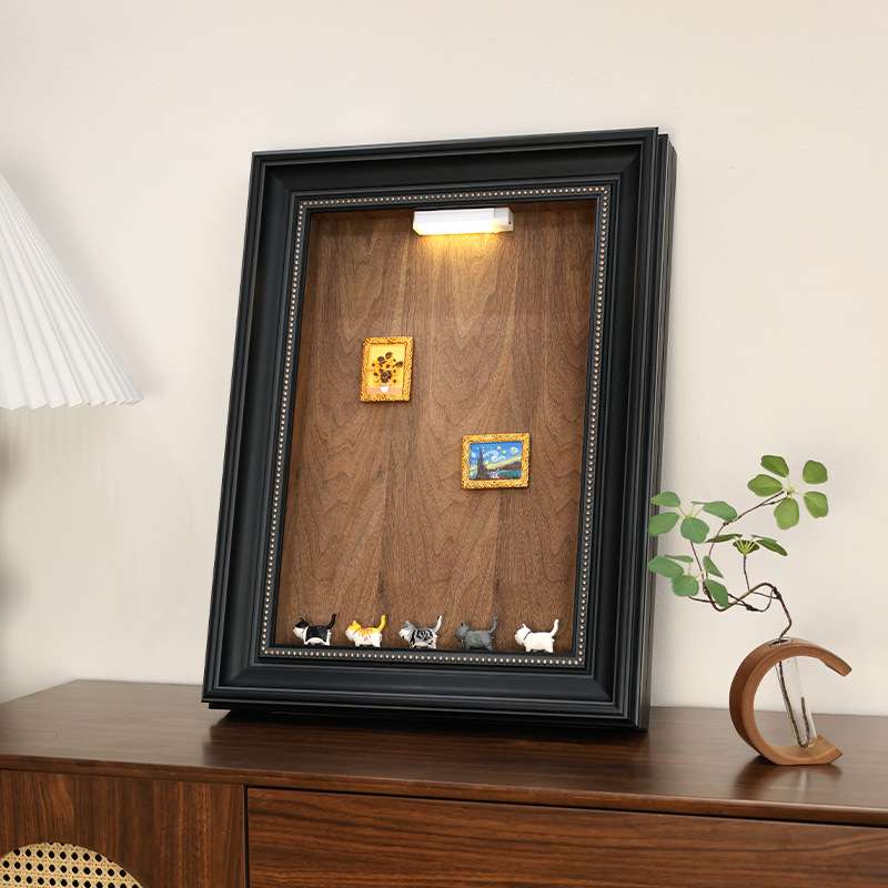 竖版磁吸高级感电表箱装饰画2025新款可置物diy配电箱液压遮挡画