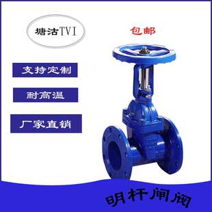 法兰闸阀Z41X DN50铜芯手动大体弹性阀门铸铁明杆闸阀软密封阀门