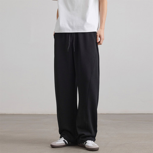 美式弯刀休闲裤子男秋冬季新款