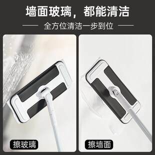除尘平d板拖把免手洗拖地湿巾吸尘纸家用厨房地板清洁静电拖 日式