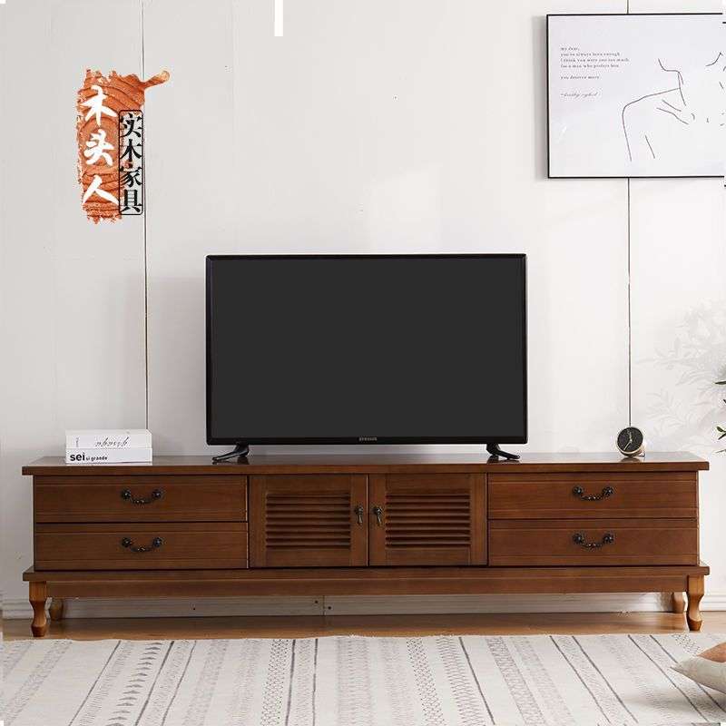实木电视柜茶几组合现代简约小户型客厅电视墙地柜特价简易电视柜