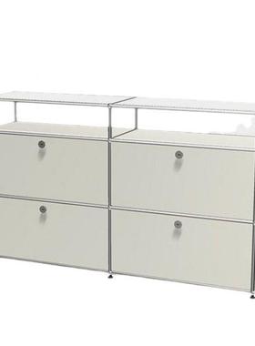 中古块柜厂不锈钢餐柜工ins现代简约设67052计师电视边模柜置物斗