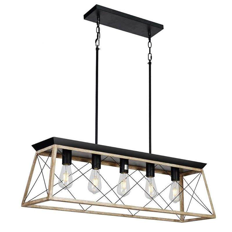 工业美式枝形吊灯艺复古风餐厅灯具铁酒长方形创意吧个性灯饰,家装灯饰光源,智能吊灯,淘宝优惠券,粉丝福利购,淘宝优惠卷