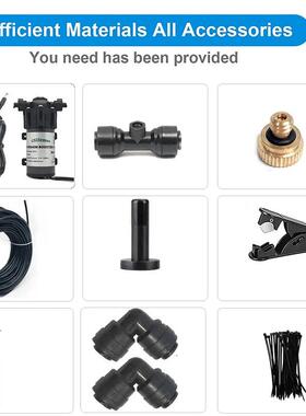 热销户外压喷雾系统花园喷雾套雾装JAI低压低化降套温装