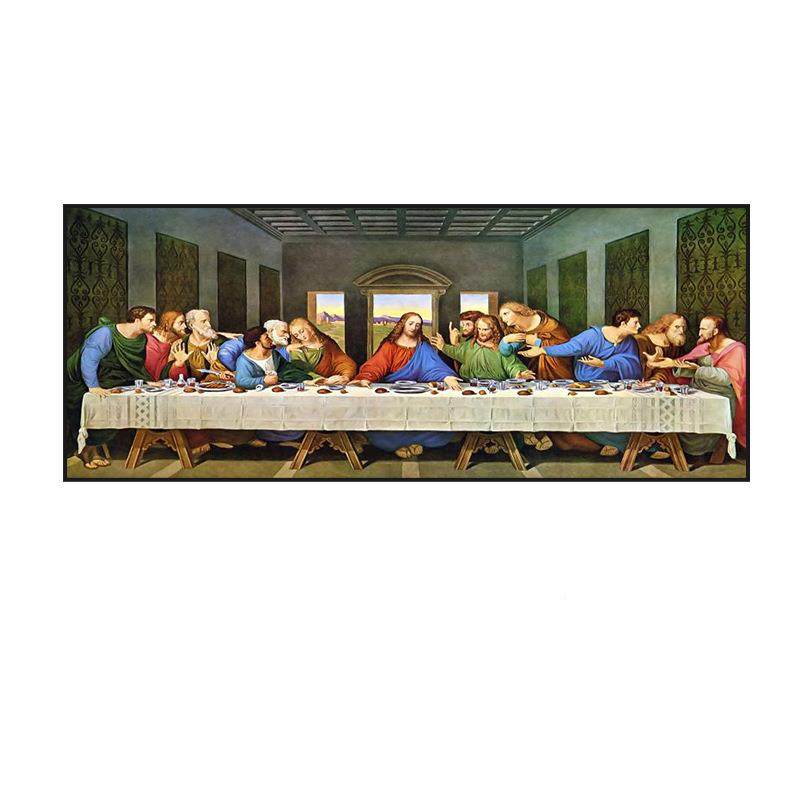 达后的晚餐挂画芬世界名教堂3200000油奇画客厅装饰画卧室艺术墙,家居饰品,现代装饰画,淘宝优惠券,粉丝福利购,淘宝优惠卷