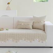 沙垫四季 珞排 固定直发异形 用2感025坐垫轻通奢新款 型盖布一片式