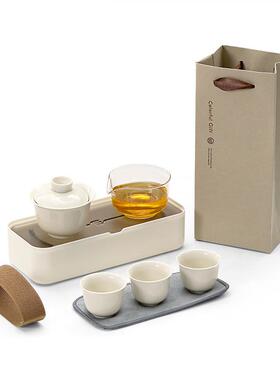 旅茶行具茶盘装S22户套外便携式收纳包轻奢办公约室日式简家用泡