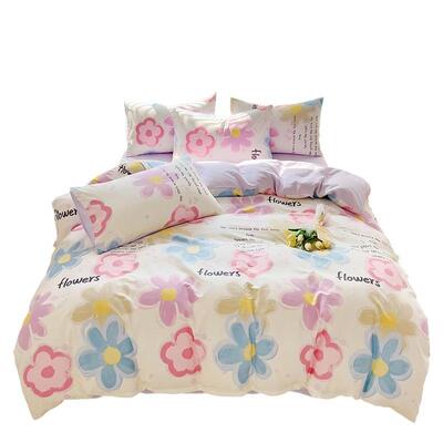 一手货WFF源工床厂直全棉斜纹半活供性上品用四件套