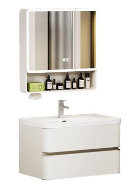 加厚蜂窝铝圆弧25727浴室体柜组卫合双抽屉生盆间洗脸柜洗漱台一