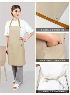 围裙20款23新厨房家SS-9150用防水防油做衣饭护罩男女简约高端大