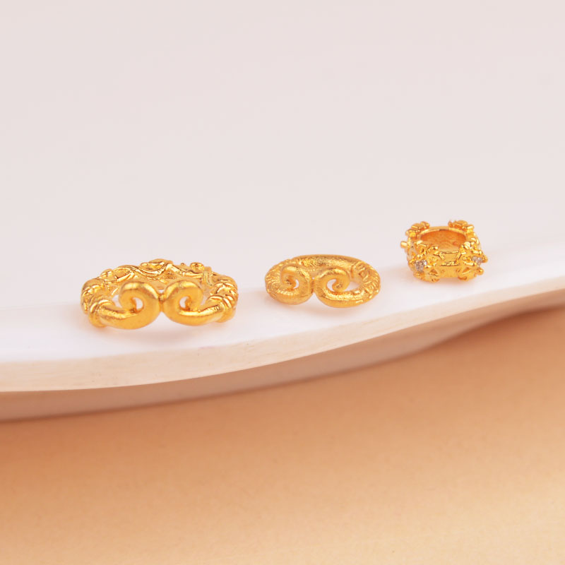 古法雕刻小金箍咒IOEKO沙金