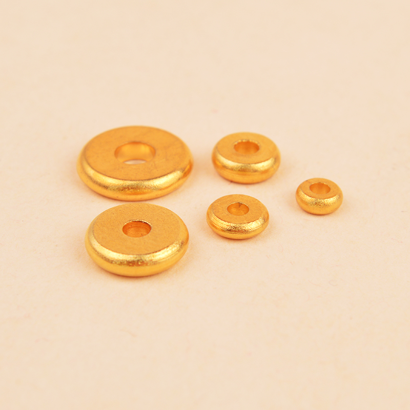 IOEKO黄铜跑环平安扣隔珠