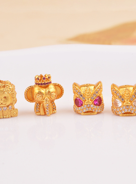 IOEKO滴油久不掉色镶钻手链沙金