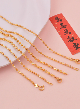 IOEKO无黄铜圆珠链女简约项链