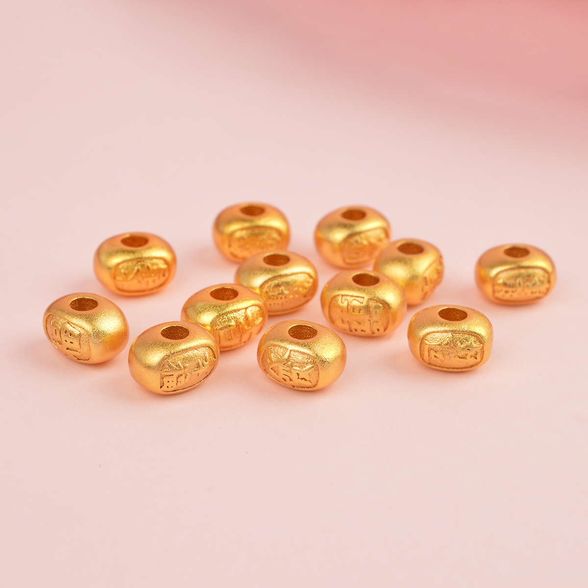 IOEKO黄铜碎金子隔珠沙金配件