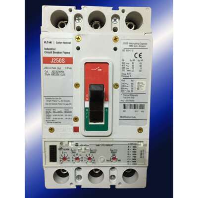 供应伊顿Cutler-Hammer工业塑壳断路器JGS3250NN250A3P