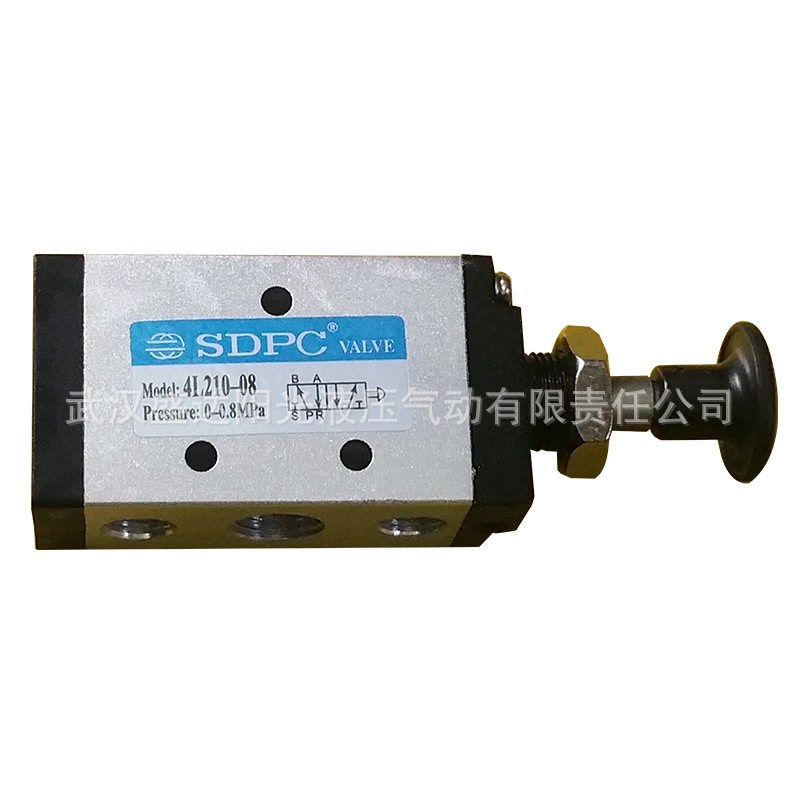 SDPC盛达4L110-06推拉阀4L210-08/310-10手拉阀铝合金二位五通
