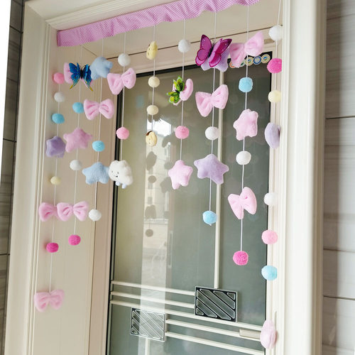 云朵的思念门帘配饰女布丁狗隔断帘客厅玄关卫生间装饰卧室挂帘