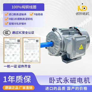 7.5KW 4KW 3000转永磁同步电机厂家 永磁同步电动机2.2KW 铸铁卧式