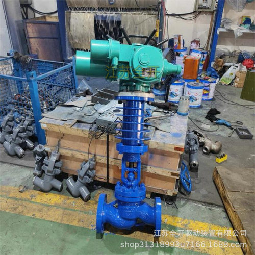 供应蒸汽电动法兰截止阀J941Y-100I DN40 硬质合金高压管道阀