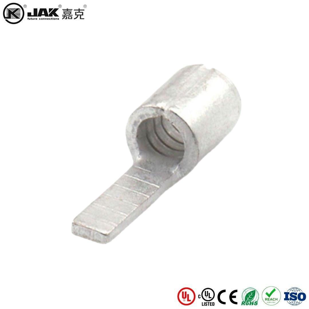 DBN5.5-10无绝缘护套片形端子 紫铜 接线耳插针形裸 冷压端头 KST