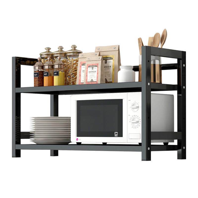 厨房台面置物架桌面上多层微波炉架子调料碗碟收纳灶台神器多功能