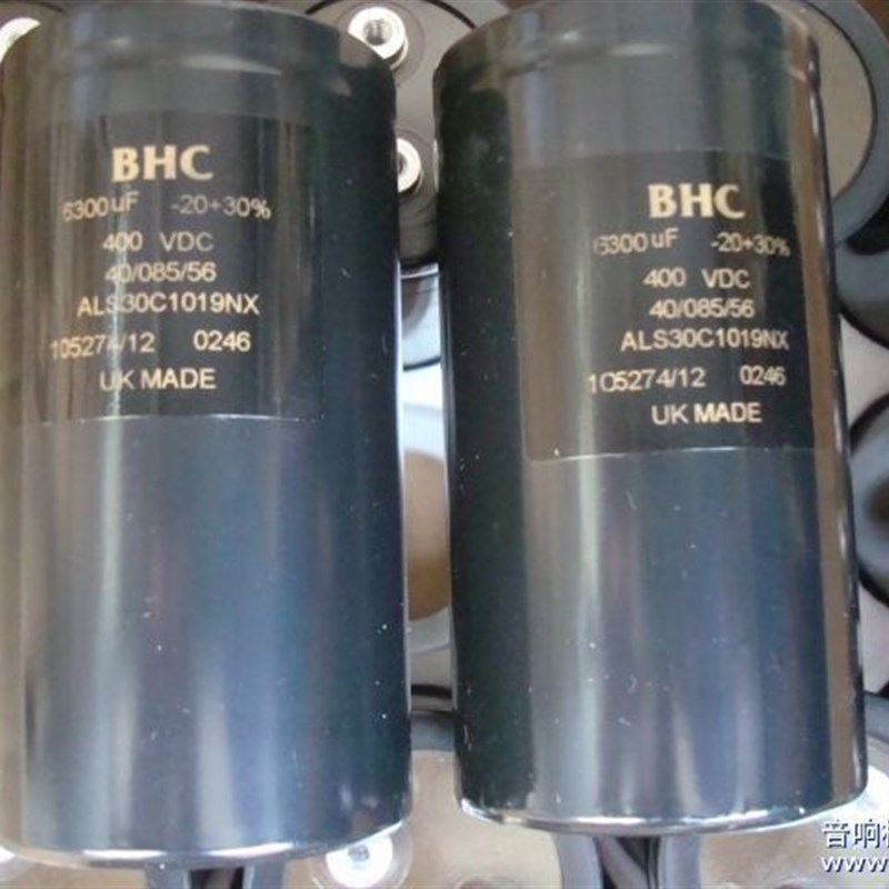 英国BHC原装拆机 6300UF 400VDC(音频用)螺丝脚发烧电解电容