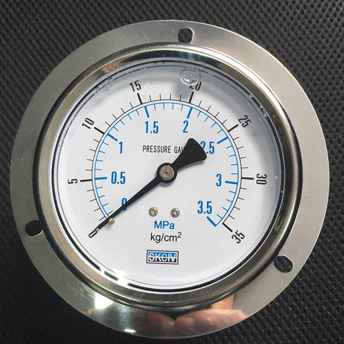 0-70kg背式耐震压力表35kg油压机表0-3.5MPA表盘100MM液压表15kg