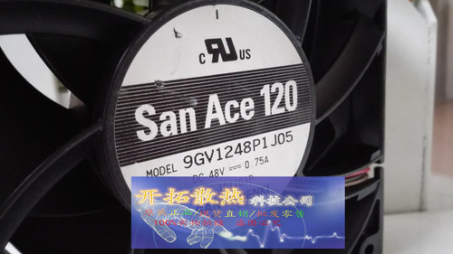 原装 Sanyo/三洋 12038 9GV1248P1 J05 DC48V 0.75A 4线风扇