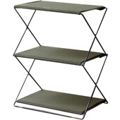 日式 整理架边桌小桌子铁艺置物架 户外多d层折叠收纳架野餐便携式