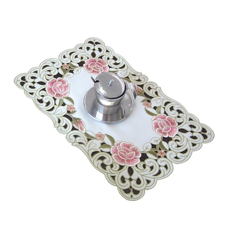 桌布西餐垫布艺欧式美式中式刺绣绣E花微波炉床头柜防尘盖巾帘多,居家布艺,桌布,淘宝优惠券,粉丝福利购,淘宝优惠卷