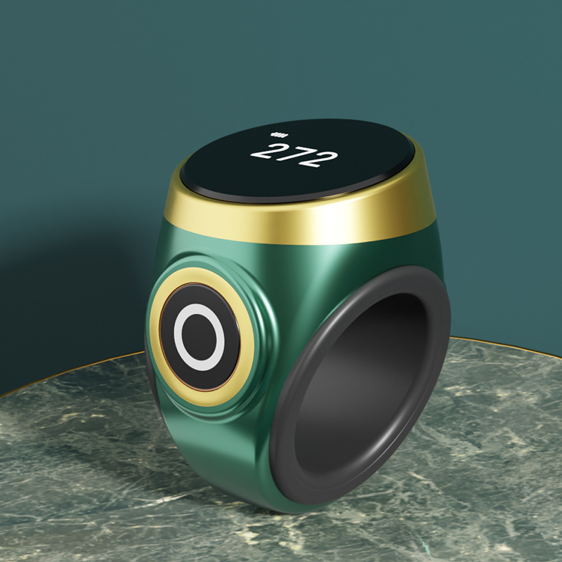 新款触摸式计数器夜光可视手按戒B指型充电智能数显电子记数器手