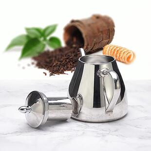 加厚304不锈钢茶壶泡茶壶 x不锈钢餐厅茶水壶家用过滤网电磁炉茶