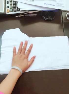 高洁白色全棉纯棉大刀口布双巴掌以上大擦机布废布碎布Y抹机布包