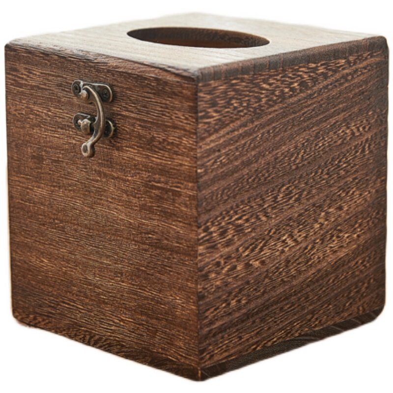 日式实木纸巾盒简约m木质抽纸盒家用卷纸盒客厅卫生间方形卷筒纸