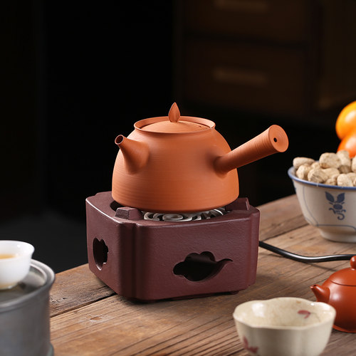 陶土电热丝煮茶炉砂m铫烧水煮茶壶干焦奶罐罐壶静音四方小型家用