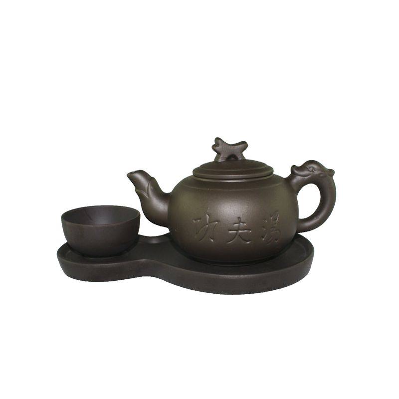 【天天特价】大容量紫砂茶壶w餐厅酒店茶楼功夫汤壶陶瓷养生炖汤