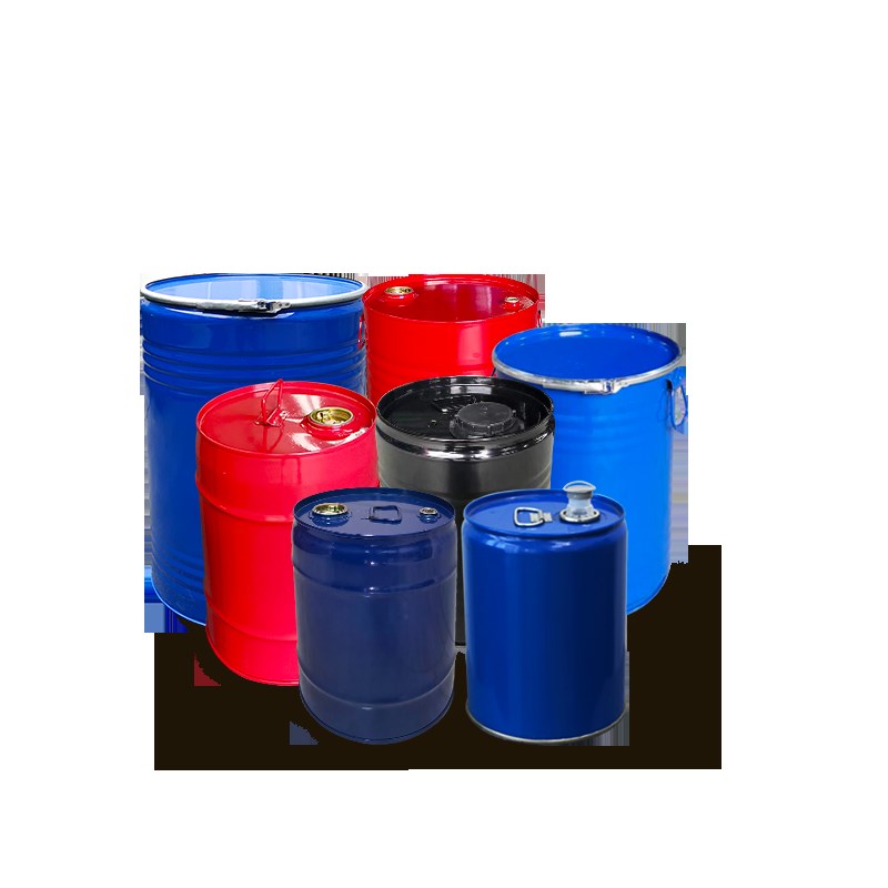 直销厚款圆形20L-12r0升闭口钢桶带盖开口铁皮镀锌金属化工铁桶