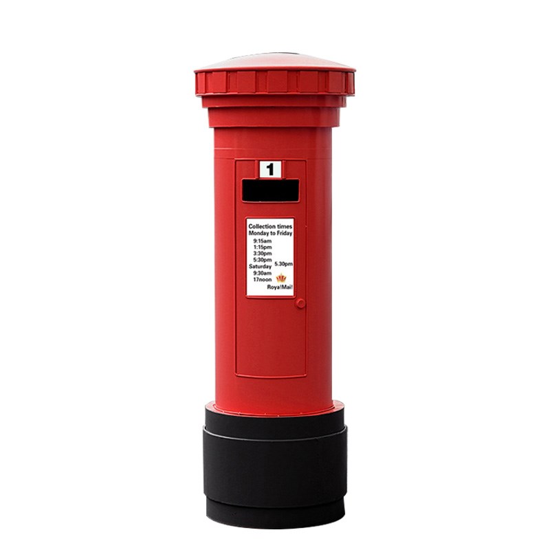 英伦复古创意邮筒铁艺工业风轻奢收纳桶信报箱邮箱邮Y政装饰品摆