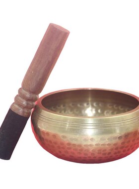 泊尔手工响铜麟纹钵音碗音疗采耳铜磬瑜伽钵音疗颂W钵孟装饰摆件