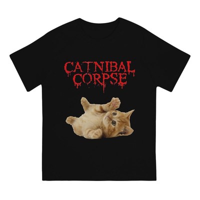 极速Heavy Mental Music Cats Meme Catnibal Corpse Essential T