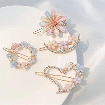 好货Metal Hair Clips Barrettes Pins for Women Geometric Shap