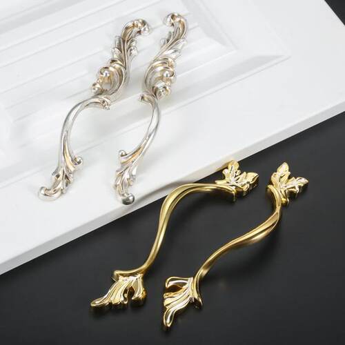 极速2 Pcs Antique European Furniture Cabinet Handles Simple
