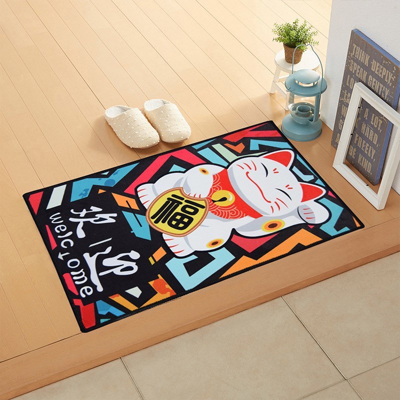 Lucky cat carpet living room entrance hall entrance door mat