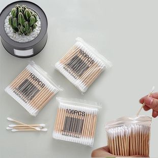 棉签棒化妆美容专用一次性棉棒棉签批发家用双头棉花棒掏耳朵挖耳